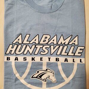 UAH Alabama-Huntsville Chargers Basketball Light Blue T-shirt Mens Medium